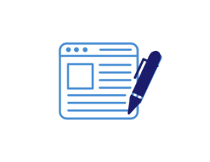 The picture is of a blog