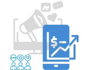 The picture is of social media advertising