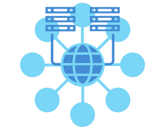 The picture symbolically depitcs the question what is web hosting