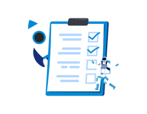 The diagram shows someone at the consideration stage