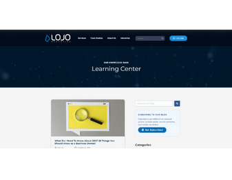 The picture is of the LOJO learning center on the website